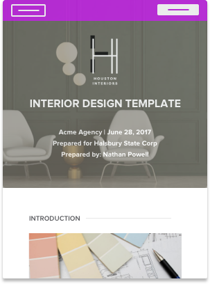 Interior Design Proposal Sample