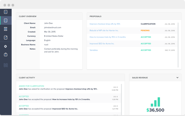 Nusii Client Overview