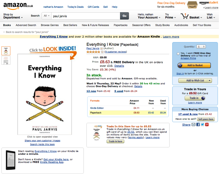 amazon checkout UX