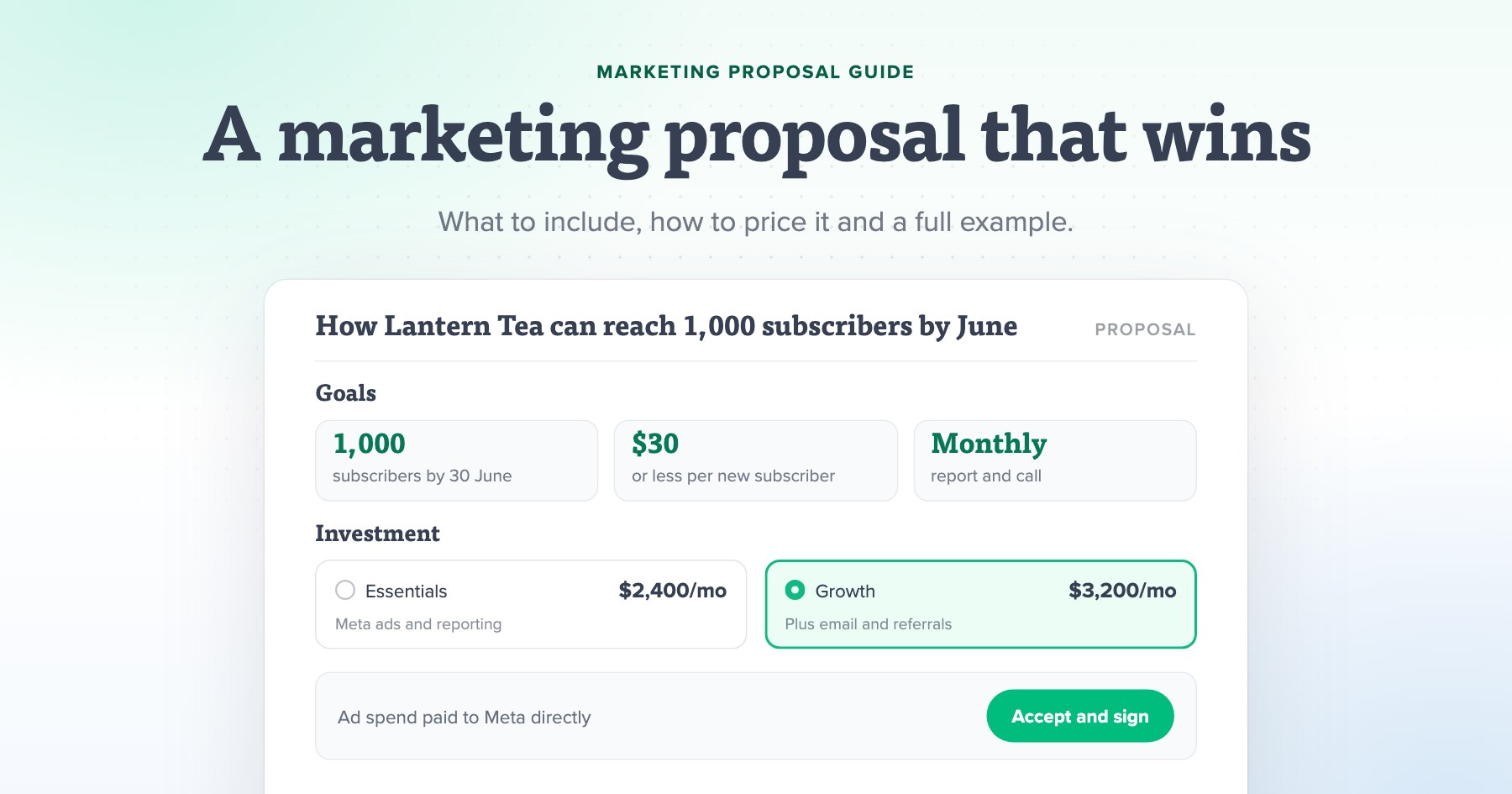 How to Write a Marketing Proposal (Template + Example)