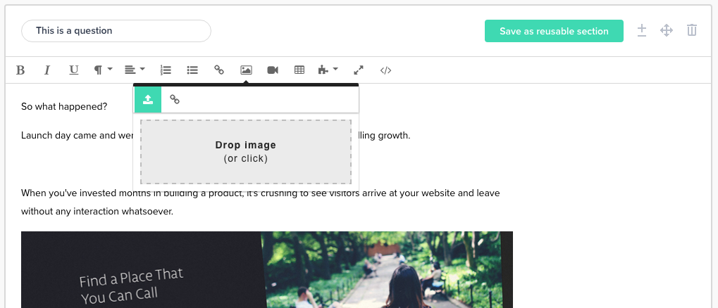 Modal Drop Image