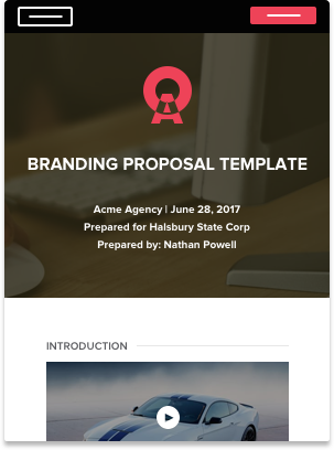 Branding Proposal Template Proposal template